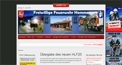 Desktop Screenshot of feuerwehr-hemme.de
